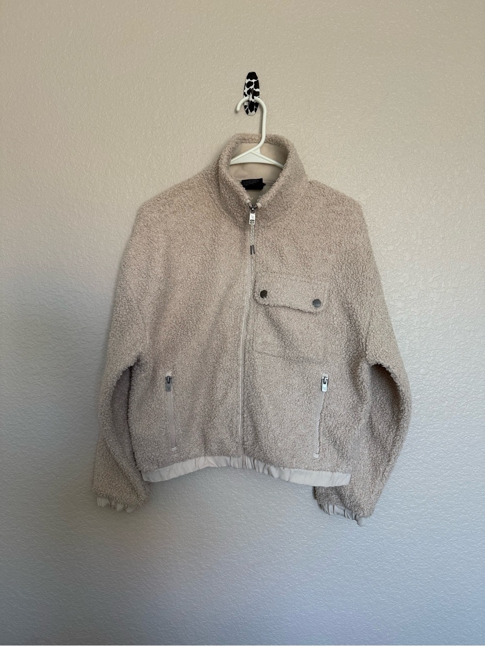Vuori Kids Sherpa Puffer Jacket - Beige/Cream